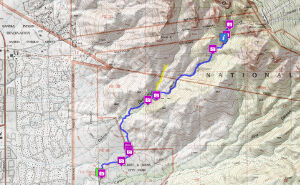 TWA Flight 260 crash site hike- Domingo Baca Canyon - Sandia Mountains New  Mexico 